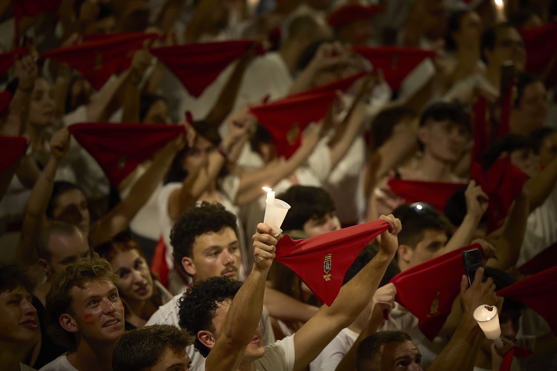 Ambiance de San Fermín pendant les derniers jours de la fête