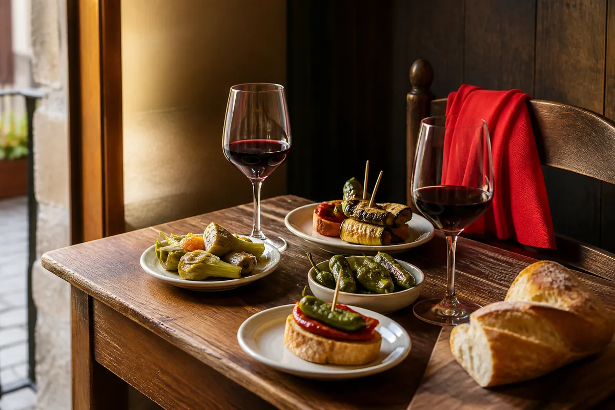 Pintxos y gastronomía local de Navarra