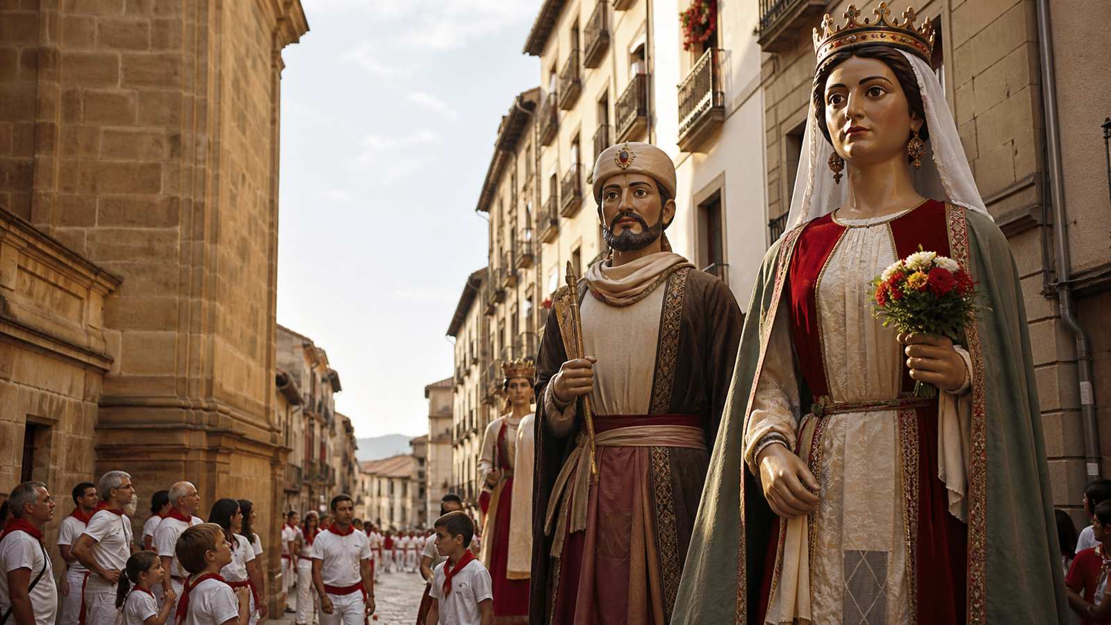 Géants et Grosses Têtes de San Fermín à Pampelune