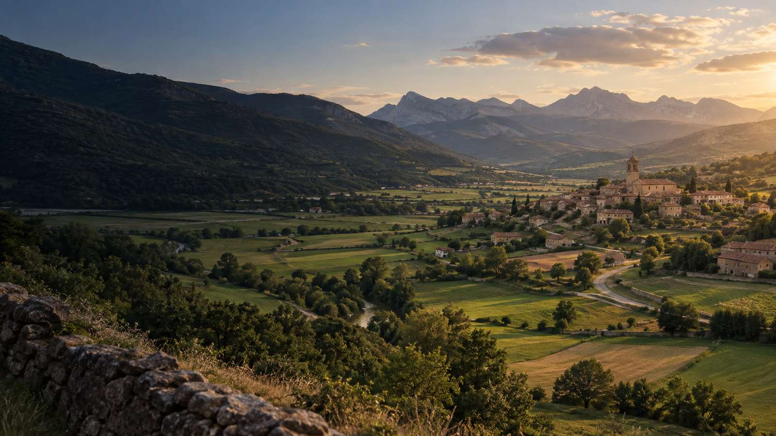 Paisaje y pueblo del Reino de Navarra